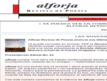 Tablet Screenshot of alforjapoesia.com